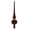 Brown, variant on Ruanlalo Christmas Tree Topper 11 Inches Velvet Flocked Gourd Tree Topper Colorful Spiral Christmas Tree Decoration Festive Atmosphere Ornament