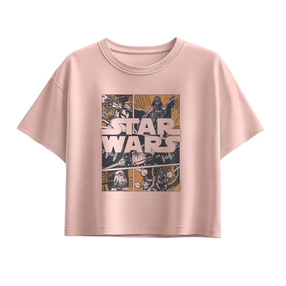 Star Wars - Comic Panel Short Sleeve Boxy Graphic T-Shirt