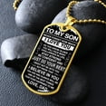 thumbnail image 6 of Augper To My Son - Never Forget How Much I Love You Fashion Stainless Steel Necklace Holiday Gifts For Son, 6 of 9