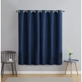 thumbnail image 7 of Serta So Dark 100% Blackout Navy Grommet Top Curtain Panel Pair, 37" x 63", 7 of 7