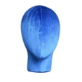 thumbnail image 2 of Cabezal de peluca Cabezal de bloque de para fabricación, peinado y exhibición de pelucas, Cabezal de maniquí, Estable Azul Soledad Cabeza de maniquí de espuma, 2 of 9