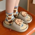 thumbnail image 4 of Qicasul Women's slipper Cute And Capybara EVA Thong Sandals Casual Home Soft Soled Slippers Brown US Size:9, 4 of 6