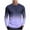 Dark Blue, variant on JUUYY Men's T-Shirt Fashion Gradient Printed Lightweight Long Sleeve Casual Athletic Breathable Round Neck Pullover Shirt Tops Purple XL