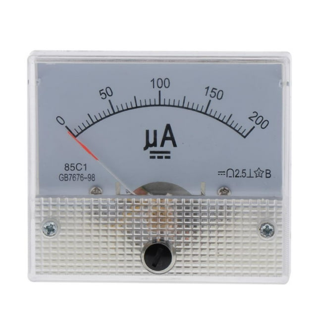 koolsoo Accurate 85C1-uA Panel DC Ampere Tester Current Measuring Tools 0-200uA