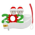 thumbnail image 2 of Memorable 2020 árbol de Navidad colgante colgante adornos personalizados adorno familiar decoración Navidad superviviente conjunto de decoración 2 personas Soledad Llavero de decoradores de festivales, 2 of 10