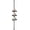 Black, variant on 360 ° Rotating 3-Tier Corner Shower Caddy with Tension Pole, Adjustable Black Bathroom Organizer