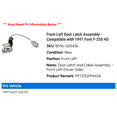 thumbnail image 2 of Front Left Door Latch Assembly - Compatible with 1997 Ford F-250 HD, 2 of 3