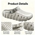 thumbnail image 4 of CHICVOMEY Comfortable Sandals for Men Lightweight Slip-on Slippers Shock-absorbing Wear-resistant Thick Sole Sandals Indoor and Outdoor Dual Use Pool and Beach, 4 of 8
