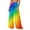 #124-Multicolor, variant on ICHUANYI Women's Summer Chiffon Lightweight Bathing Suit Cover Up Bohemian Style Printed Swim Beach Pants Wide Leg Swimsuit Coverup Pants