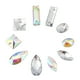 thumbnail image 2 of 200 Piezas de Resina Acrílica con parte Posterior Plana Coser en Diamantes de Imitación con 2 Orificios Accesorios de Cristal Decoración Artesanal Paquete Blanco (715mm) diamantes de Higoodz Artesanía, 2 of 7