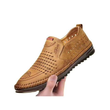 

Daeful Men Ankle Boots Slip On Winter Boot Lined Warm Booties Mens Retro Non-slip Side Zip Comfort Shoe Khaki 6