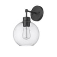thumbnail image 4 of Millennium Lighting  Basin 1 Light Outdoor Wall Sconce with Clear Glass Shades Powder Coat Black, 4 of 8