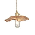 thumbnail image 4 of lionlar Flower Pendant Light Flower Glass Hanging Lamp for Bedside Coffee Restaurant Amber, 4 of 9