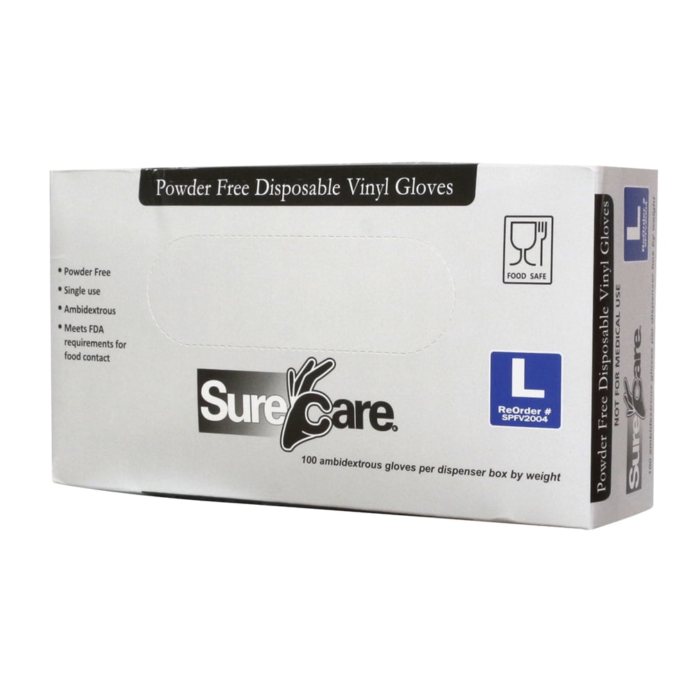 XXL SureCare Latex Gloves Fast FREE USA Shipping In Stock XS 