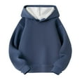 thumbnail image 4 of Blusa con capucha de manga larga para niñas y niños, primavera y otoño, sudadera con capucha de manga larga de color liso, top versátil de moda, abrigo con capucha para hombres y mujeres, sudadera con, 4 of 7