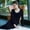 Black, variant on Ynynloco Thermal Underwear for Women Stretch Long Johns with Fleece Lined Base High Waisted Layer Women Cold Weather Top Bottom