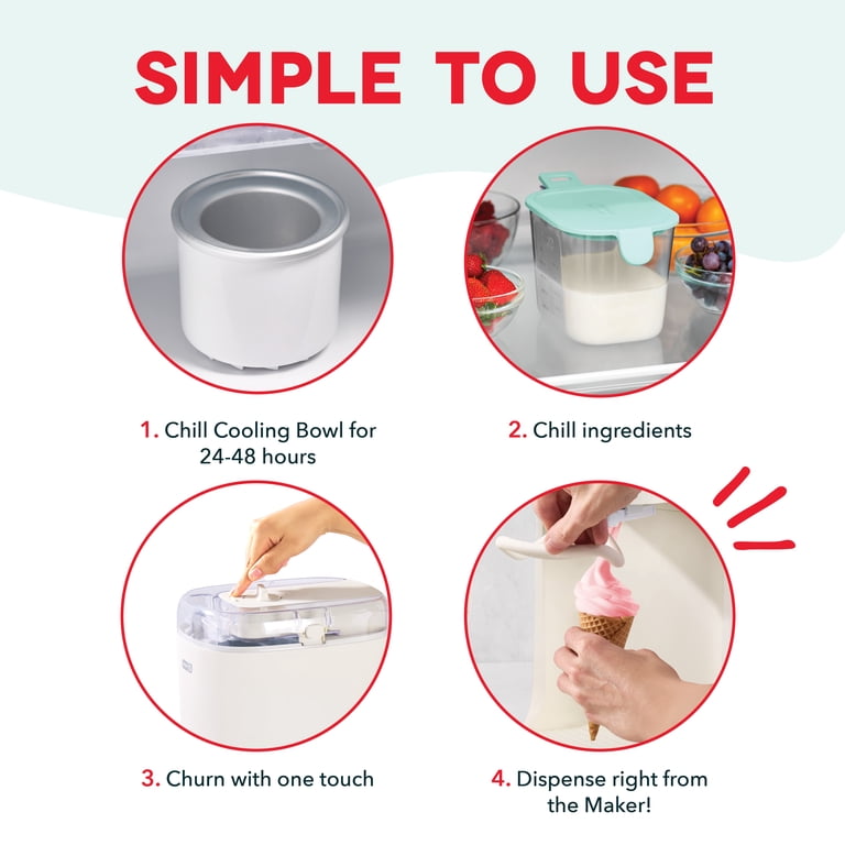 Dash Soft Serve Ice Cream Maker, Cream photo 5