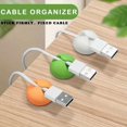 thumbnail image 2 of 1/2/3/5/10/20 Pcs Silicone Cable Organizer, Data Cable Storage And Finishing Buckle,, 2 of 5