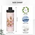 thumbnail image 4 of Unisex Sports Insulated Water Bottles, Black Wicked The Musical Kettle Stainless Steel Portable Cup 18oz For School Travel Gym Running, 4 of 8