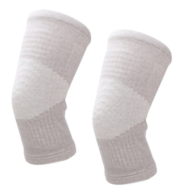 Protector de rodillas BuyWeek 2 piezas Calentador de rodillas Nailon Spandex Seda de látex