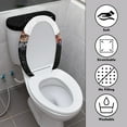 thumbnail image 3 of HELLHERO Father Christmas Elastic Edge Toilet Cover Set Fits All Toilet Shapes Universal Toilet Lid Covers Bathroom Supplies Easy to Clean 17x21 Inches, 3 of 5