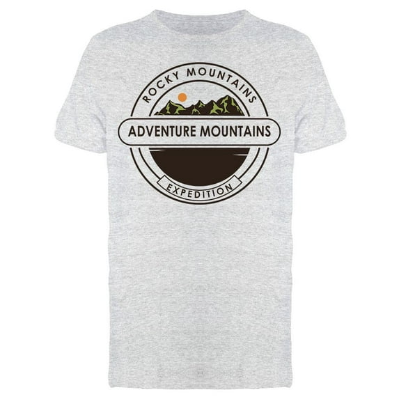 Rocky Mountains Adventure T-Shirt Men -Image by Shutterstock, Male Small
