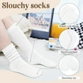 thumbnail image 2 of Boliang 5 Pairs Slouchy Socks for Women - Scrunch Slouch Long Crew Knit Boot Athletic Calf Tube, 2 of 7