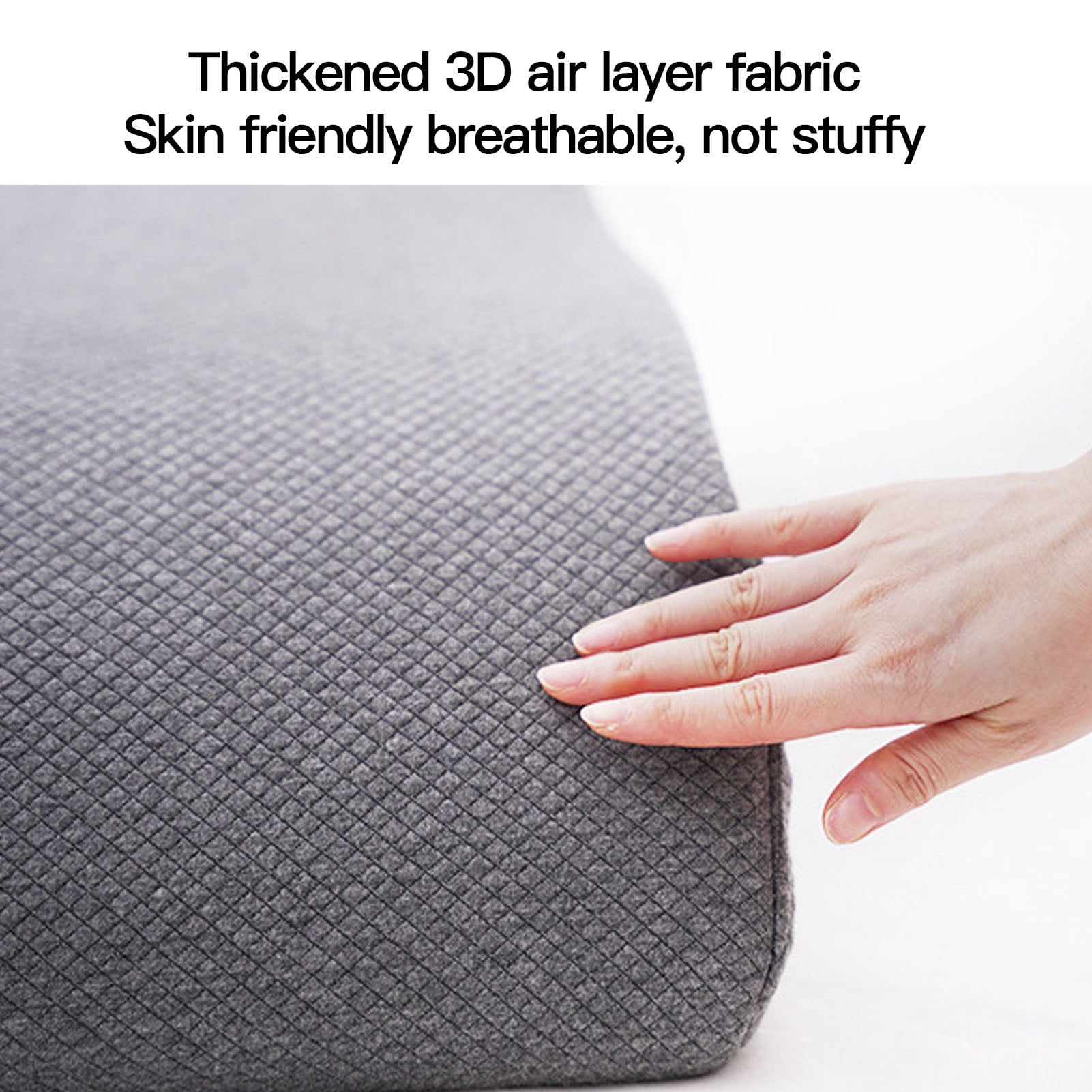 Nieyigj Leg Elevating Pillow Ergonomic S Shaped Memory Foam Bed Sleeping Foot Pillow for Elderly Pregnant Women, High Density Sponge Support Wedge, 22.8x9.8x6.7 inches / 58x25x17 cm