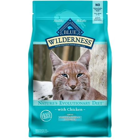 UPC: 0840243101825 | Blue Buffalo Wilderness High Protein Indoor Hairball Control Chicken Dry Cat Food for Adult Cats Grain-Free 5 lb. Bag