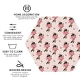 thumbnail image 3 of Honeii Dachshund Dog Heart print Leather Coaster Set of 4, ideal for safeguarding your furniture from drinks spills and effortless cleanup-Hexagon, 3 of 6