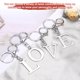 thumbnail image 5 of Llavero de letra inicial Uxcell, regalo de alfabeto de metal para mujeres y niñas, encanto de llavero, accesorios de letra P, 5 of 7