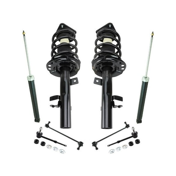 Front and Rear Shock Strut Coil Spring Sway Bar Link Kit 8 Piece - Compatible with 2015 - 2019 Lincoln MKC 2016 2017 2018