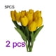 thumbnail image 1 of Simulación de tulipanes Pu de alta gama Pu simulación de flores decorativas artificiales; Accesorios de boda amarillo, 10 pies Methold HA2017-01×2, 1 of 6