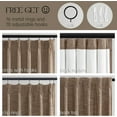 thumbnail image 2 of 102 Inches Long Linen Blackout Curtains,Floor to Ceiling Pinch Pleated Noise Cancelling Privacy Tan Beige Curtains for Large Windows Room Divider,Earth Tone Viral Drapes 2 Panels, 2 of 18