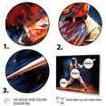 thumbnail image 3 of Designart "Baseball Swing Of EFlow IV" Sports Floater Framed Canvas Art Print, 3 of 7