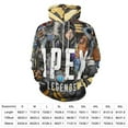 thumbnail image 2 of Apex Legends Unisex Sweatshirts Loose Pullover Sweater Hooded Hoodie 3D Printing Jacket Winter Fall Clothes 2XL, 2 of 7