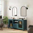 thumbnail image 3 of Flash Furniture Dion 29.75" Buffet Sideboard Storage Cabinet with 3 Shelves Teal (EVCA7515ZZTL), 3 of 12