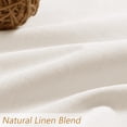 thumbnail image 3 of Cortinas opacas de lino Guken Ivory de 107 x 213 cm para sala de estar, 3 of 7
