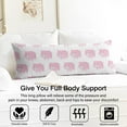 thumbnail image 3 of Kawaii Pig Print Body Pillow Cover 20x54 - Funny Pig Cartoon Vintage Minimalist Drawing - Breathable Maternity Pillow Case with Zipper Closure, 3 of 6