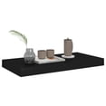 thumbnail image 5 of vidaXL Floating Wall Shelves 4 pcs Black 50x23x3.8 cm MDF, 5 of 5