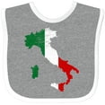 thumbnail image 3 of Inktastic Italian Map Flag Boys or Girls Baby Bib, 3 of 4
