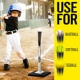 thumbnail image 5 of Baseball Batting Tee - Professional Hitting Tee for Baseball/Softball with Weighted Base,Flexible Rubber Top, Premium Aluminum Baseball Tee, Easy Adjust Height 24-46 inches For Kids or Adults, 5 of 7