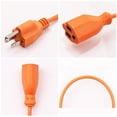 thumbnail image 3 of Cable de extensión eléctrico para exteriores de 50 pies de CA, 12 AWG, 3 clavijas, cable de extensió Abanopi Amarillo/50 pies, 3 of 7
