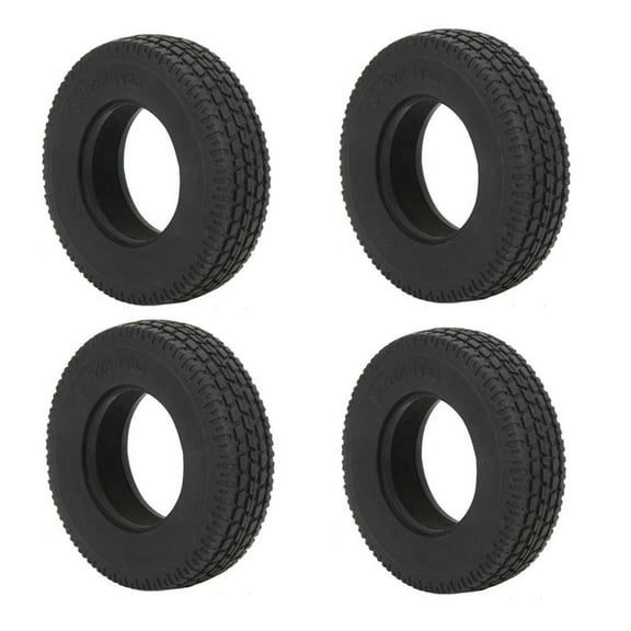 Yokua 4PCS RC Rubber Wheel Tyre RC Car Truck Tires for 1/14 Tractor Off-Road