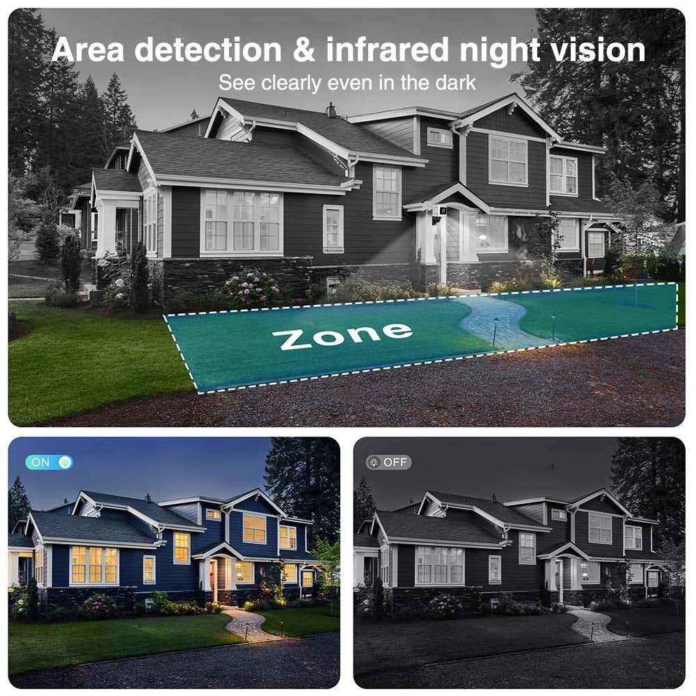 Wiher Small Security Camera Wireless, 1080P Mini Indoor/Outdoor Camera with 8Hrs Battery, Night Vision, Motion Detection Alert, Cloud & TF Storage, 4 Users View Same Time, for Home/Baby/Pet(White)