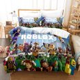 thumbnail image 1 of My World ROBLOX Ensemble de Literie de Trois Pièces, Impression 3D, Microfibre Douce, Housse de Couette, Convient aux Garçons et aux filles-QIUPING, 1 of 3