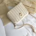thumbnail image 3 of Straw Crossbody Bags for Women Woven Handbag 2025 Summer Purses Beach Vacation Zipper Shoulder Bag, 3 of 7