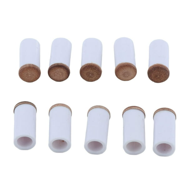 10x Puntas y casquillos para taco de billar profesionales para reparación de bolas americanas de nueve grosores 13mm