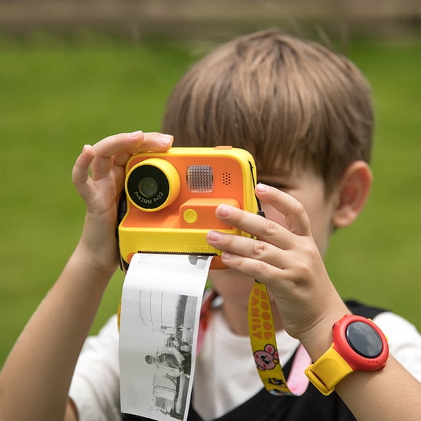 Cámara de fotografía con lente, juguetes, cámara de impresión instantánea para niños, cámara de juguete con papel de impresión, cámara de impresión creativa digital portátil para niños y niñas, cámara