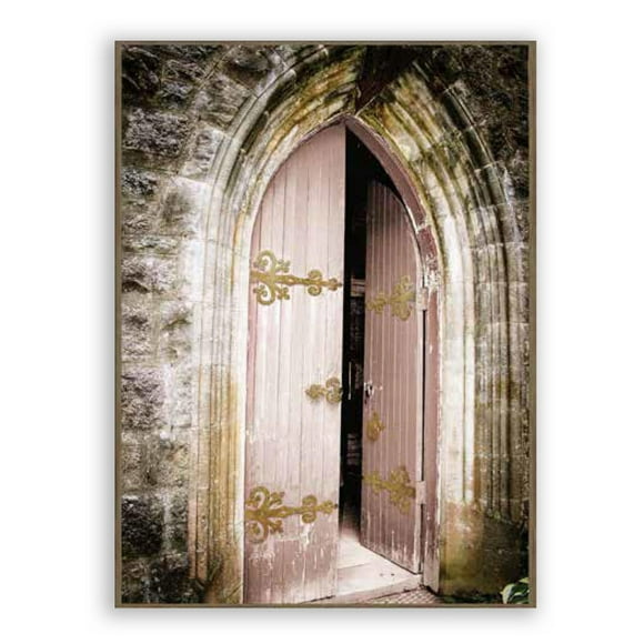 Artissimo Designs - Toile imprimée encadrée vintage avec tons doux - 18 x 24 x 2